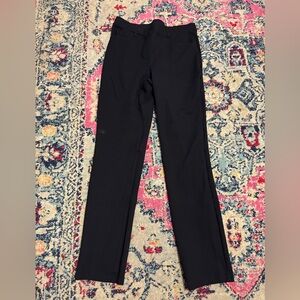 Classic Black Straight-Leg Pants